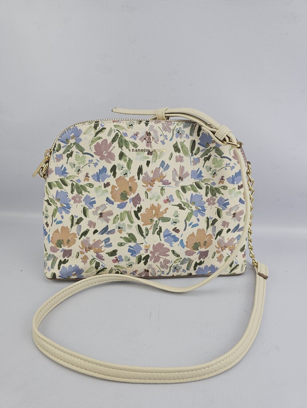 Nanette Lepore Floral Done Shaped Crossbody Bag Spring Summer Pastel